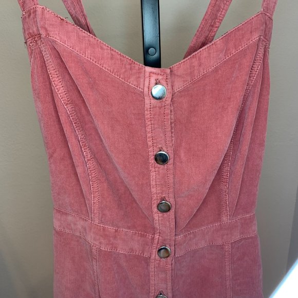 Anthropologie Pilcro Tiered Corduroy Midi Dress, Sz 12 - Picture 4 of 12